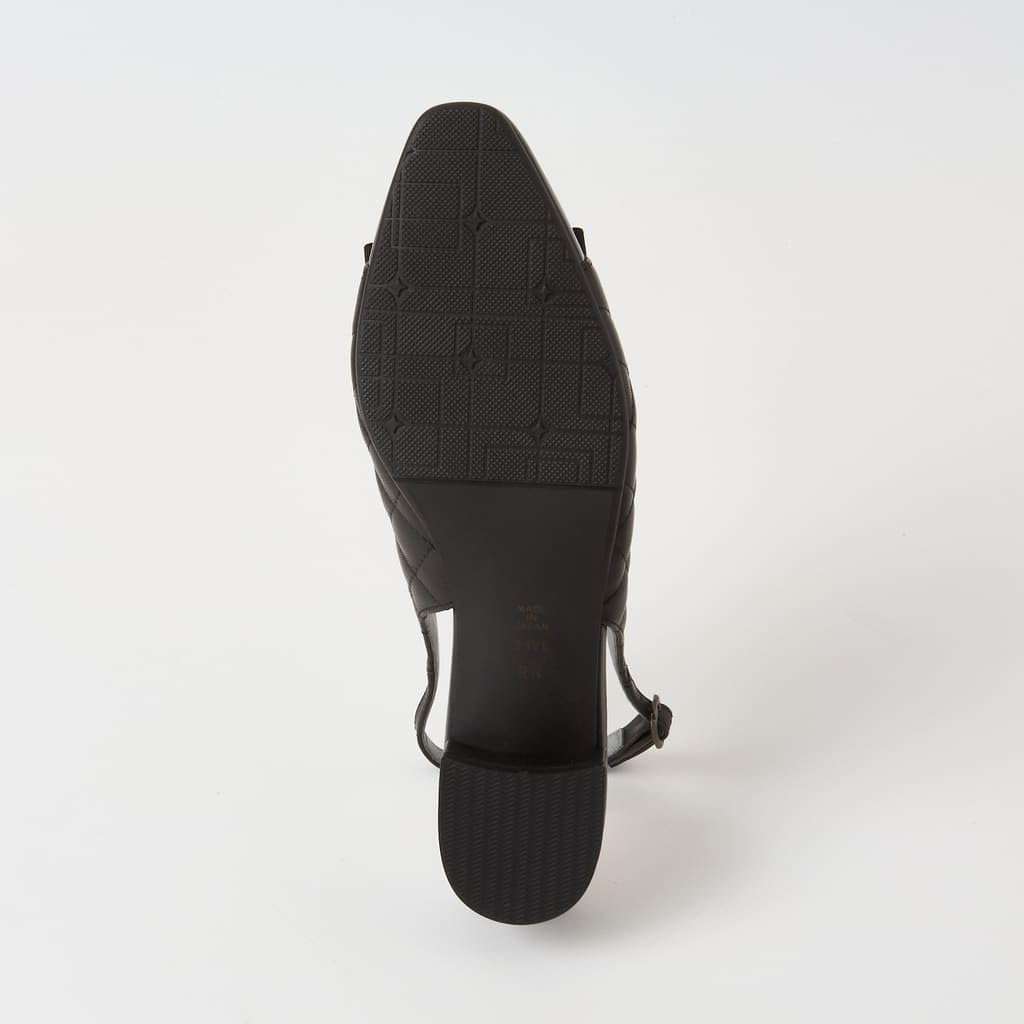 Diana Welfare Flache Schuhe mit niedrigem Absatz, hergestellt in Japan, Schwarz, 119015200012 [Diana], 24,0 cm