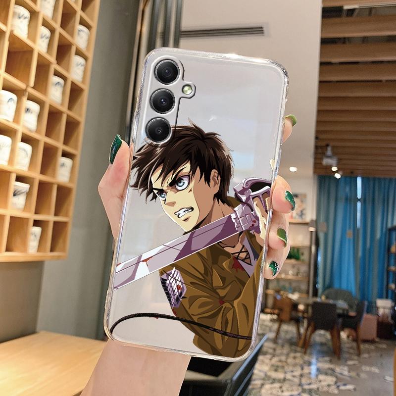 Husă din silicon moale, transparentă, cu modele de desene animate, pentru Samsung A55 M35 S24 Xiaomi Redmi Note 13 Poco C65 iPhone Husă de protecție rezistentă la șocuri