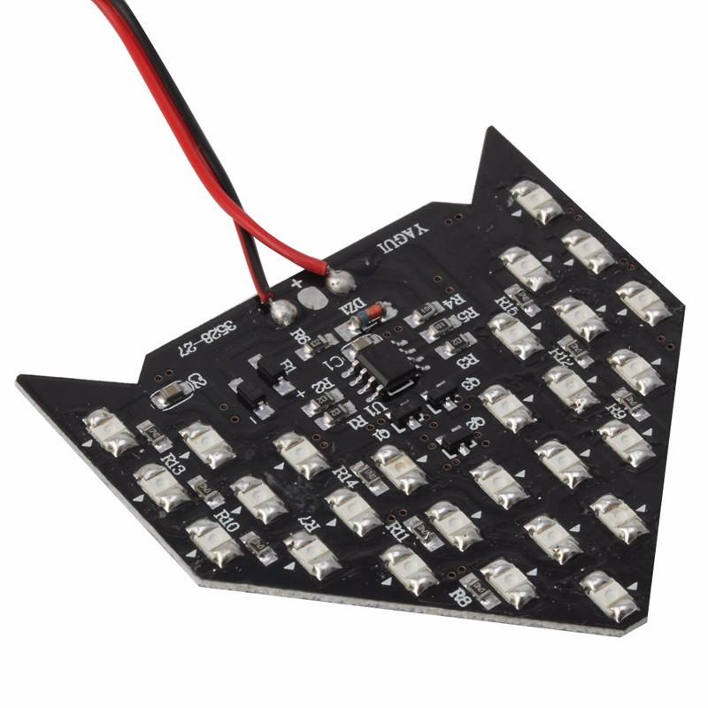 Universal 2 Super Yellow 33-SMD Sequential LED Arrows for Car Side Mirror Turn S