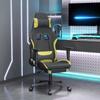 Day and Night - Day and Night Gaming Chair with Footrest In Light Green and Black Fabric