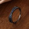 Cross-band diamond ring, shining exquisite, suitable for Independence Day, daily wear, fashionable and versatile
