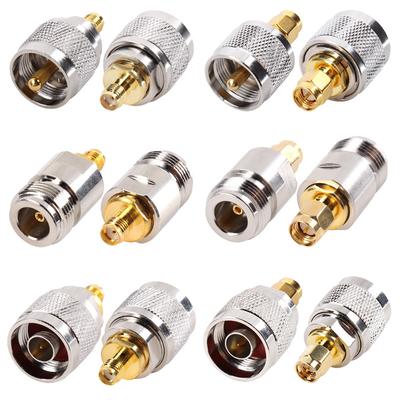 Kupfer Messing HF Koaxialstecker SMA zu TNC UHF N Stecker Buchse PL259 SO239 Konverter Antennenadapter