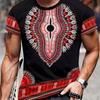 Retro Ethnic Graphic T-Shirt For Men Colorful 3D Printed Tees Summer Fashion Round Neck Oversized Short Sleeve T Shirts