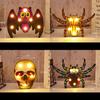 Enchanting Halloween Led Lights Lantern For Outdoor Use With Bat Skull Pumpkin And Spider Patterns