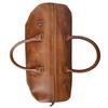 Handmade Leather Duffle Bag: Unisex Weekender Travel Bag