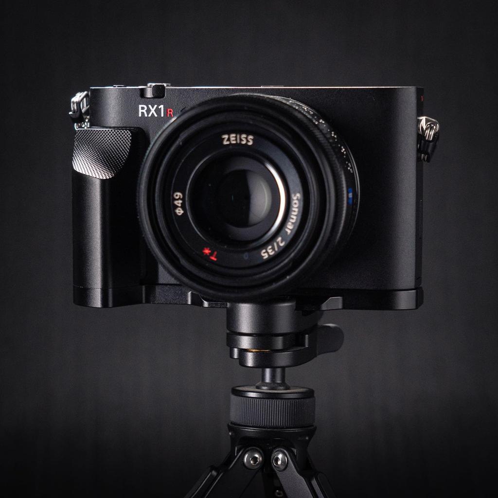 Iborrys Camera Compatible with Sony RX1R Dedicated Quick Release Aluminum Alloy Camera Original Vintage Diamond Pattern Aluminum Grip, DSC-RX1RM3 III,