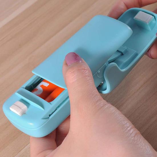 Mini máquina de selagem a quente doméstica portátil, selador de embalagens de alimentos, ferramenta de corte