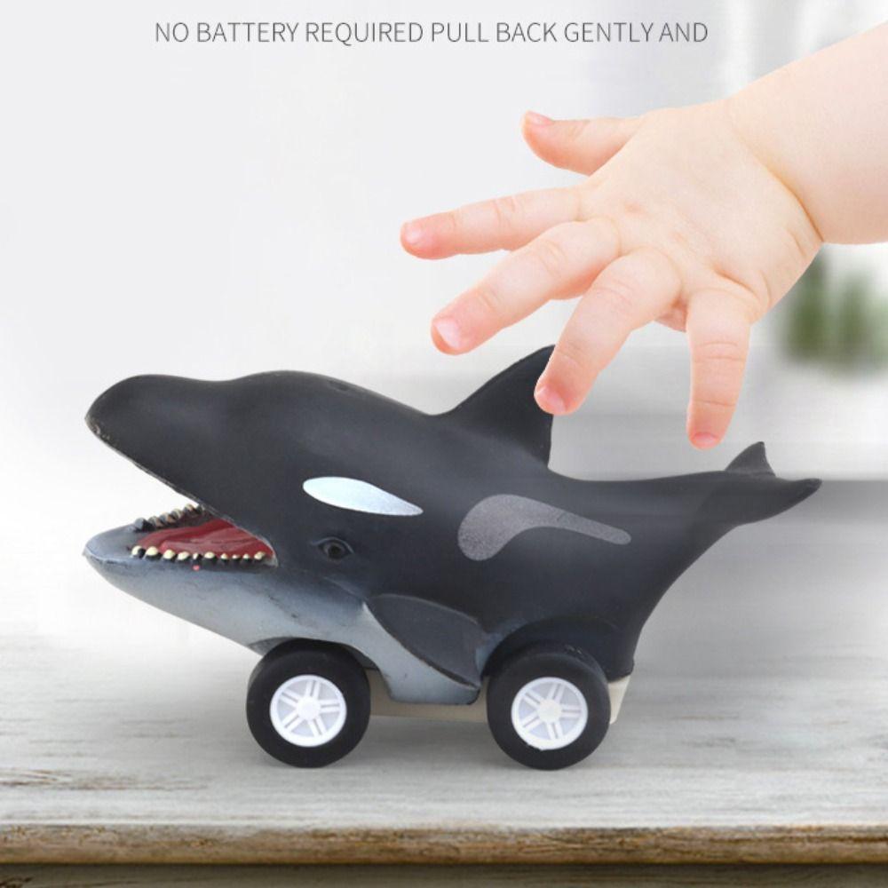 

Cute Press and Go Car Toy Great White Shark Killer Whale Pull Back Toy Car Party Killer Whale