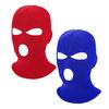 Winter Warm 3-hole Ear protection Embroidery White Knitted Full Face Mask Cover Cap Ski Mask Balaclava Pack for Men