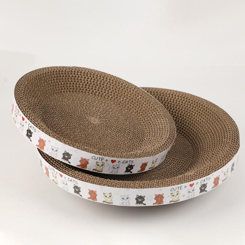 Round Scratching Post Scratch Resistant Cat Toys Cat Supplies Bowl Type Cat Paw Board Cat Nest