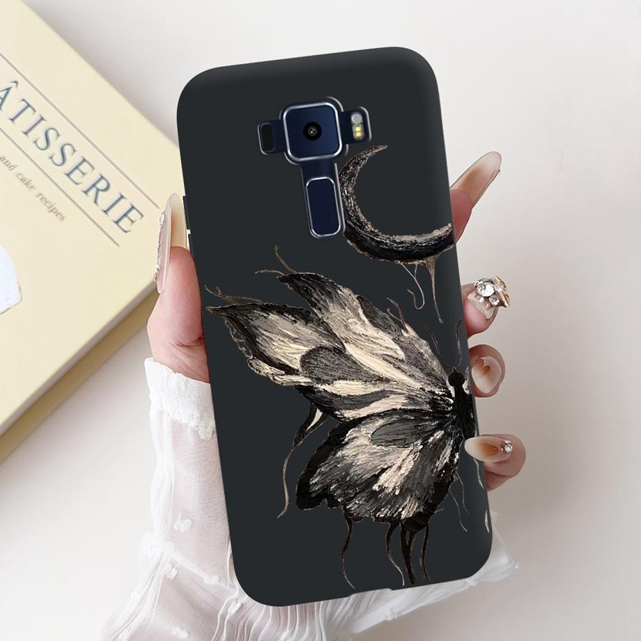 For ASUS Zenfone 3 ZE520KL Z017D 4 Max ZC520KL X008D 3 Max ZC520TL Case Soft Silicone Back Cover Love Heart Butterfly Flower Bag