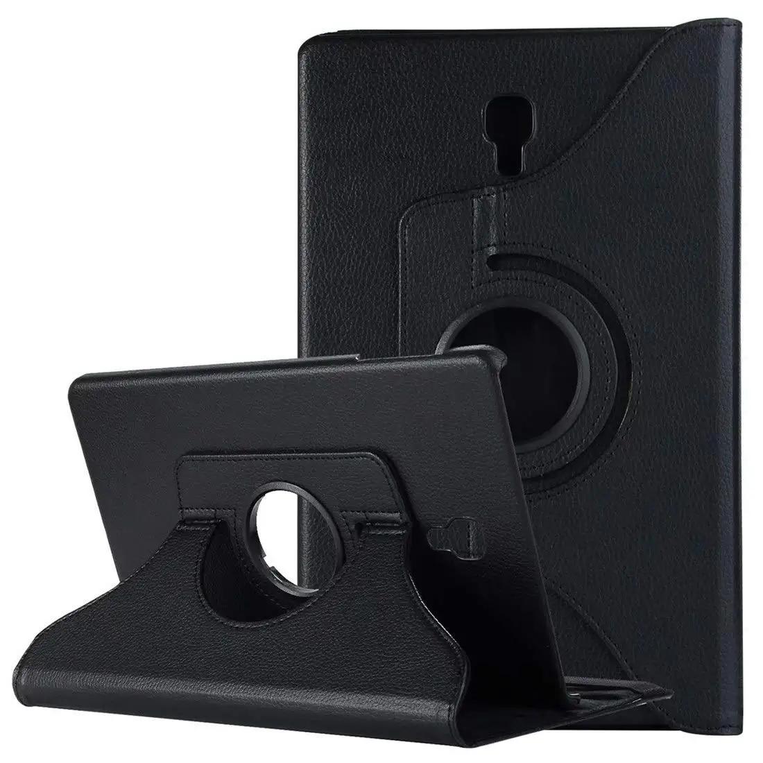 Étui Housse en Cuir PU Rotatif à 360° pour Samsung Galaxy Tab S2 9.7 SM T810 T815 S3, Tab A9 Plus A9+ A8 10.5 A7 10.4 Sand Funda Tab S2 9.7 T810 T815 noir
