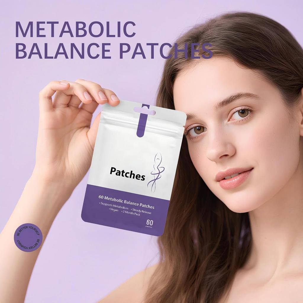 Slimming Patch, Gently Improves Skin Metabolism, Easy To Use, For All Body Types, For Men And Women, Pack Of 1 (60 Plasters Each)