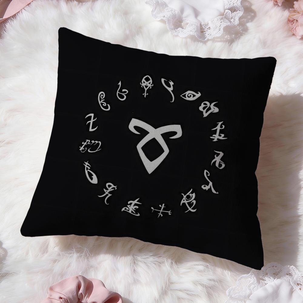 S-ShadowhuntersS Cushion Cover Premium Comfort Reversible Pillow Cove -Two in One Design for Any Room & Car Interior