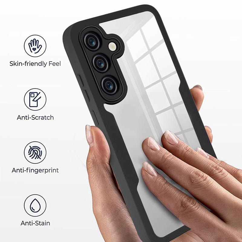 360 Full Body Screen Protector Transparent Case For Samsung Galaxy S21 FE S22 S23 Plus S24 Ultra S25 Edge Shockproof Phone Cover
