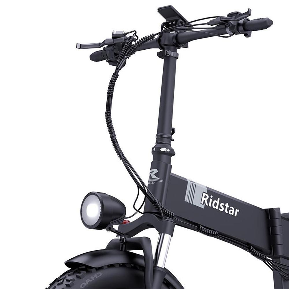 Elektrisches Fahrrad Ridstar H20 Pro 1000Wx2 Motor Faltbares Elektrofahrrad für Erwachsene 48V 23AH LCD-Display Höchstgeschwindigkeit 45 km/h 20"x4.0" Reifen