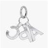 A.p.c Logo Letter Keyring F63656 Rab Argent