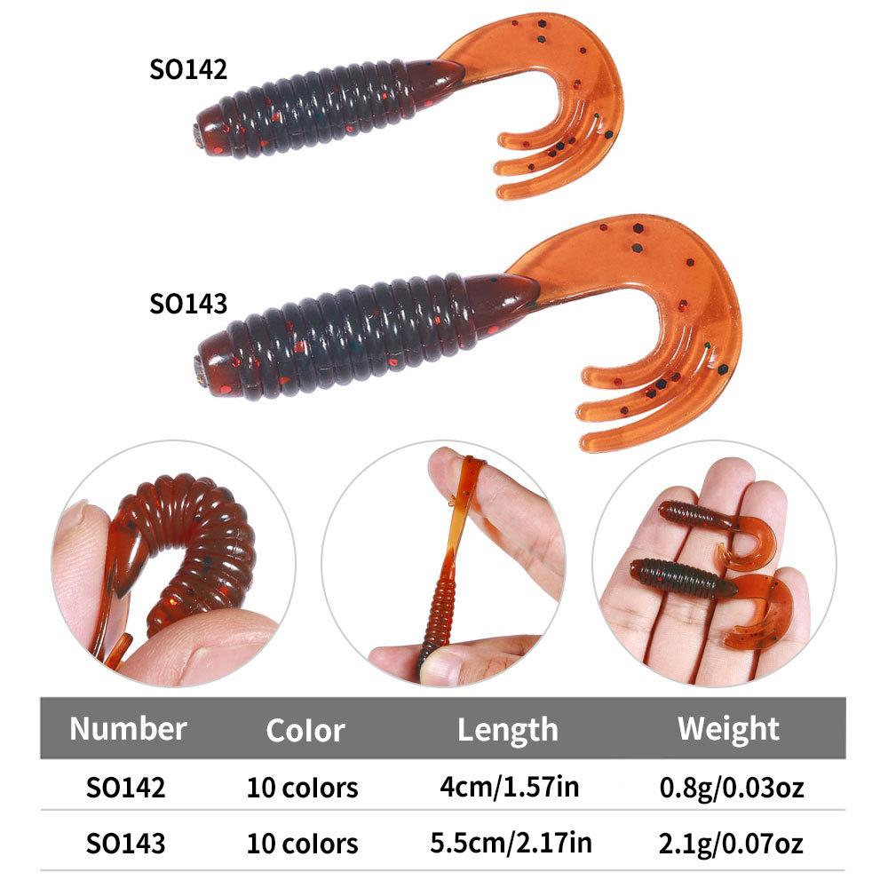 Weicher Fisch-Weichköder 2,17 Zoll (5,5 cm)/10 Stück/Beutel Angelköder 4 cm/20 Stück