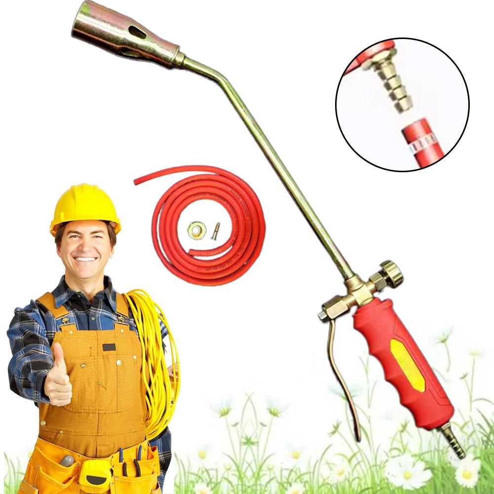 Weed Burner Kit Butane Burner Welding Gas Torch Flame Gun Flamethrower Outdoor Camping BBQ Portable Soldering Heat Gun