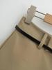 Retro Spicy Girl Belted Skirt Pants - Anti-Exposure A-line Mini for Women