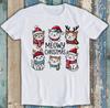 Meowy Christmas Cat Meme Funny Gift Tee T Shirt 1806