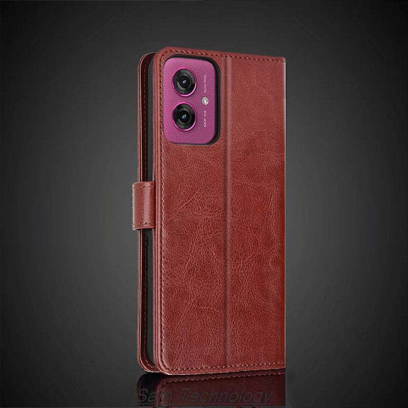 Husă Tip Portofel din Piele PU pentru Motorola Moto G55 5G Husă Flip Retro Portofel Husă Telefon Business Capa Fundas Coque