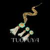 Elegant Multilayer Pearl Tassel Earring & Necklace Set for Women