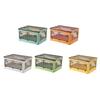 Stackable Books Toy Sundries Organizer Collapsible Case with Wheels Folding Box