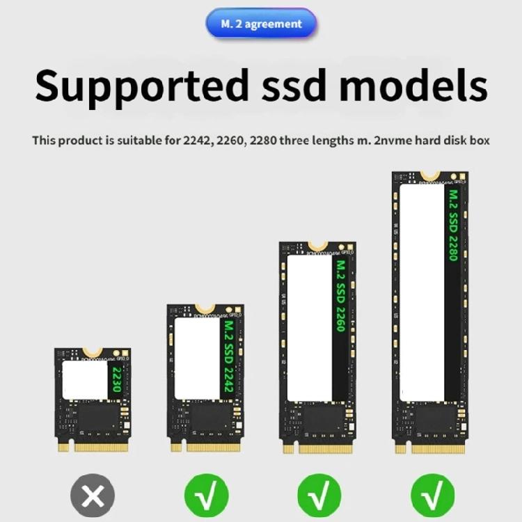 USB4.0.0 40Gbps Aluminum Enclosure Case M.2 NVMe Drive Fast Transfer Speed Fan Replacement for 2242 2260 2280