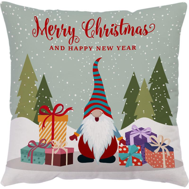 Amazon Hot Pillow Cartoon Doll Vánoční polštář Povlak na polštář Povlak na polštář na pohovku Povlak na polštář na sedák