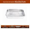Shengjia 304 Stainless Steel Square Food Pan with Acrylic Lid