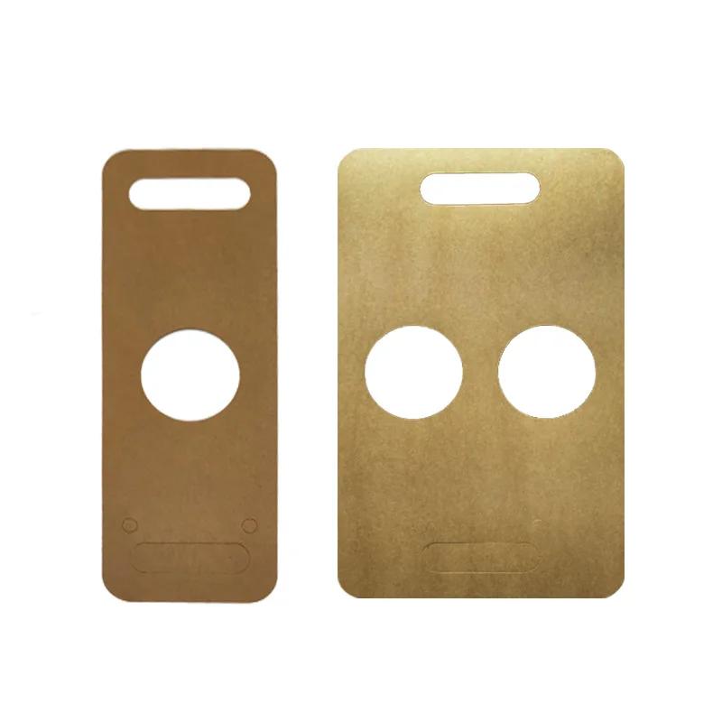 10 pcs Portable Kraft Paper Cup Holder Takeaway Coffee Milk Tea Arc Cups Carry Creative Plastic  Packing Coffee -Cup Bag