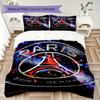 Paris Saint Pattern Bedding Uilt Set Uilt Cover Pillowcase Home Decoration Birthday Gift (1 * Duvet Cover + 2 * Pillowcase  Without Core)75