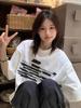 Women's Plus Size Pure Cotton White Short Sleeve T-Shirt - Summer 2025 American Style Loose Fit