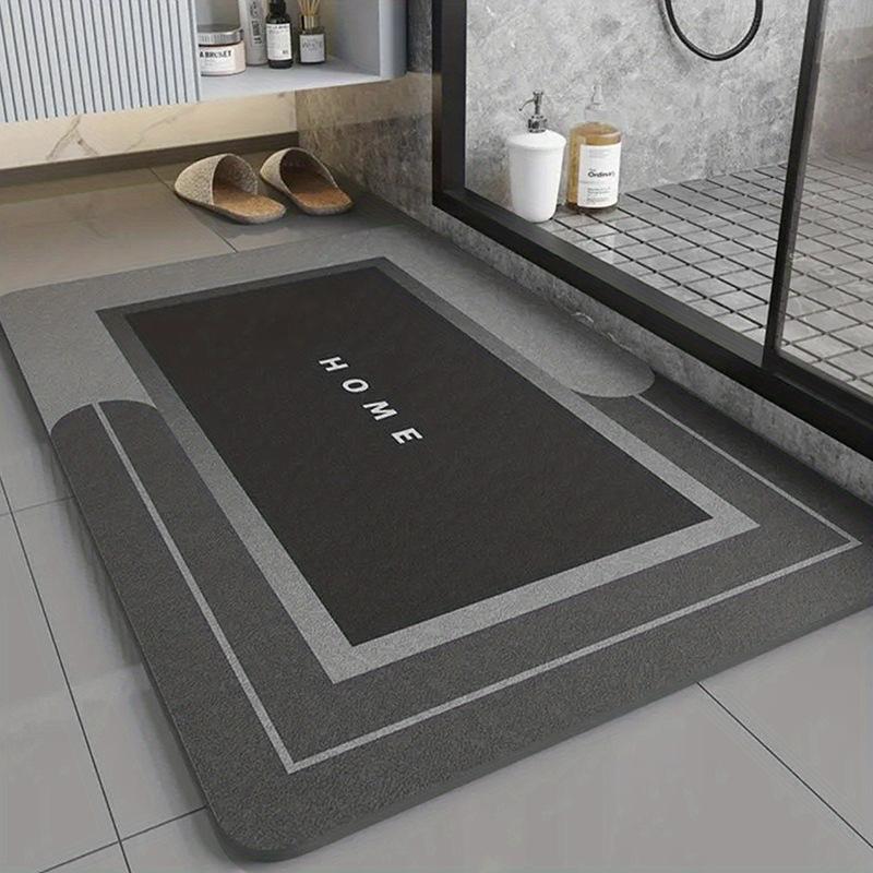 Bathroom Diatom Mud Mat Simple Bathroom Quick Drying Absorbent Foot Mat Bathroom Dirty Easy To Take Care of Non-slip Mat