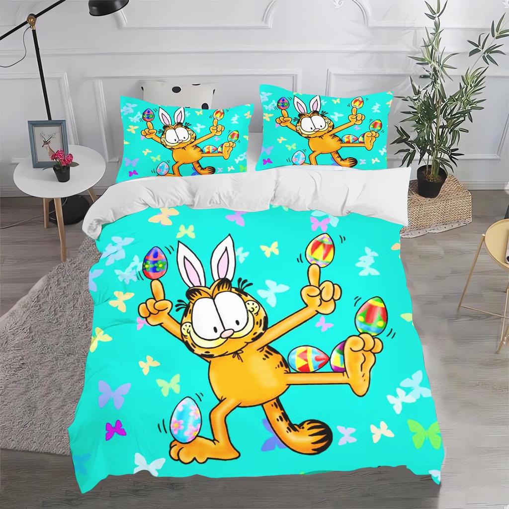 2026New G-Garfield Bedding Sets Comforter Quilt Bed Cover Duvet Cover Pillow Case 2/3 Pieces Sets Kids Adult Size Home Textiles