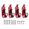4PCS Shovel Mount for Roof Rack Zinc Alloy Metal Rubber Axe Clamp Mounting Brackets Kit for Trailers Off Road Trucks Red