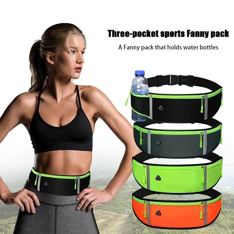 1Pc Running Bag Portable Lightweight Breathable Waterproof Waist Bag Equipped With Mobile Cell Phone Pouch Outdoors Gym Sport Unisex Belt Bag