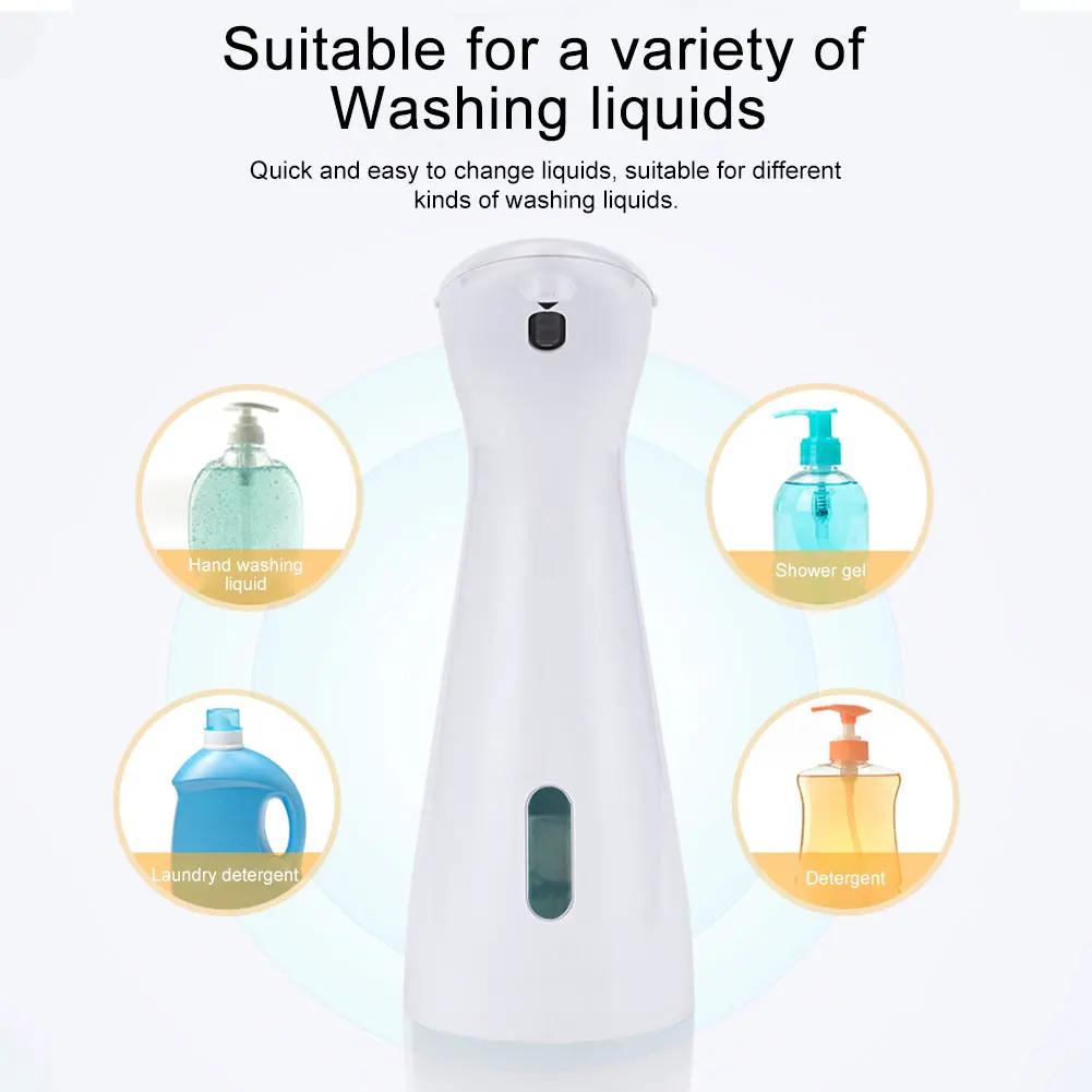 Automatic Hand Sanitizer Dispenser Battery Operated 200ML Hand Soap Dispenser PX6 Waterproof Hand Free for Home Hotel Restaurant