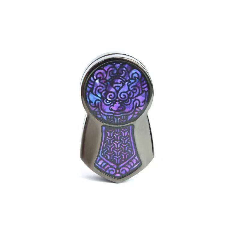 

Фритиллария Броня Династии Тан EDC Слайдер для снятия стресса Механическая игрушка-толкатель с вращением Игрушка для снятия стресса Непоседа фиолетовый