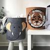 Cotton Animal Storage Basket Kids Toys Clothes Shoes Organizer Sundries Folding Storage Box Cabinet Home Kwaii Basket Container