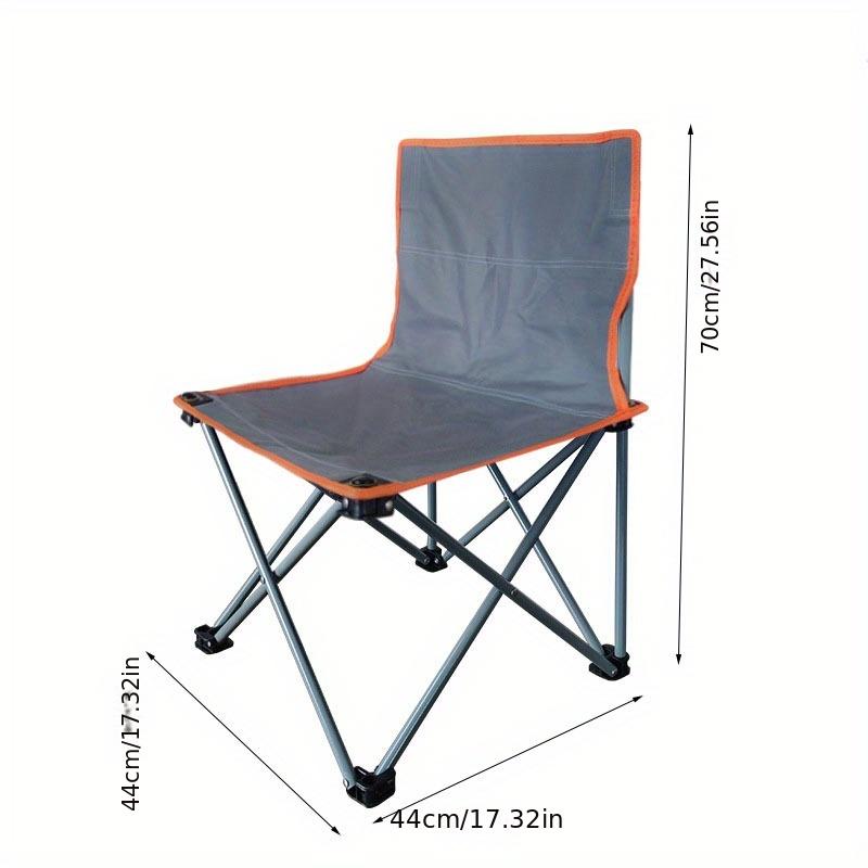 

pgrade Your Outdoor Experience! 1 Pc Portable Folding Chair for Fishing, Art Sketching, and Camping - The Ultimate Leisure Companion large серый