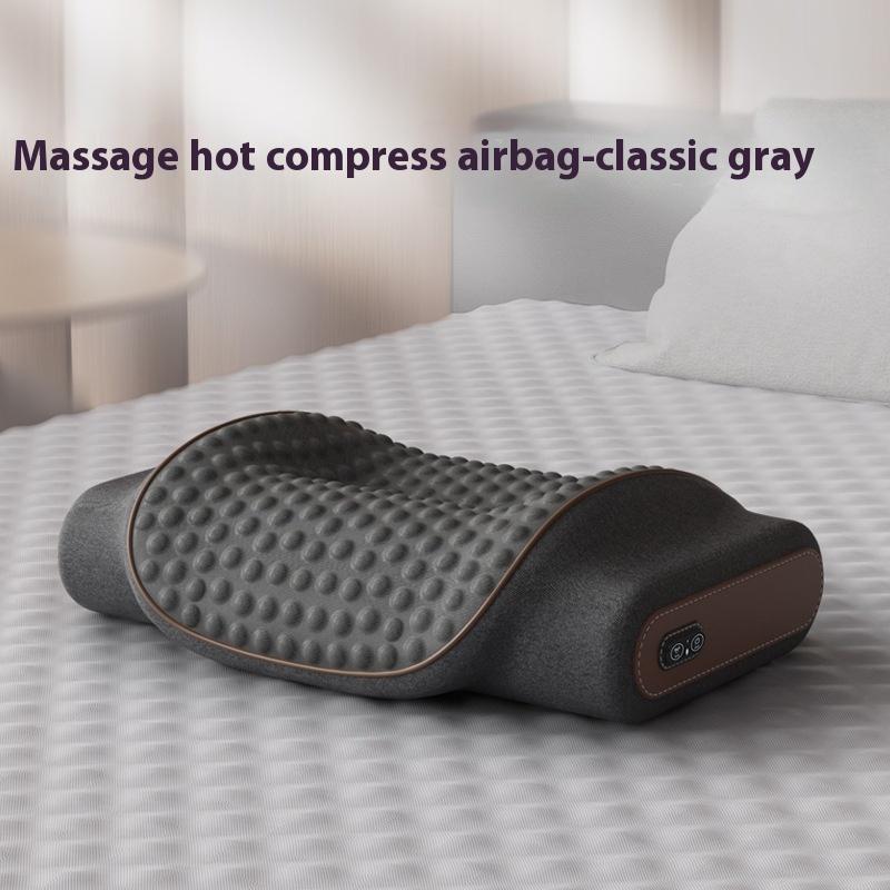 New Relieve Fatigue Airbag Neck Massage Constant temperature hot compress Pillow Electric vibrate Smart Kneading Massage Pillow