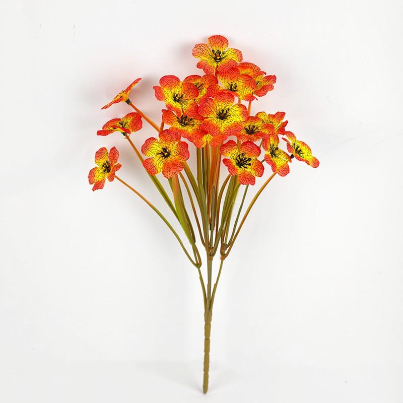 Artificial Eucalyptus Bouquet In Violet Orange Tones Home Outdoor Wedding Commercial Decor