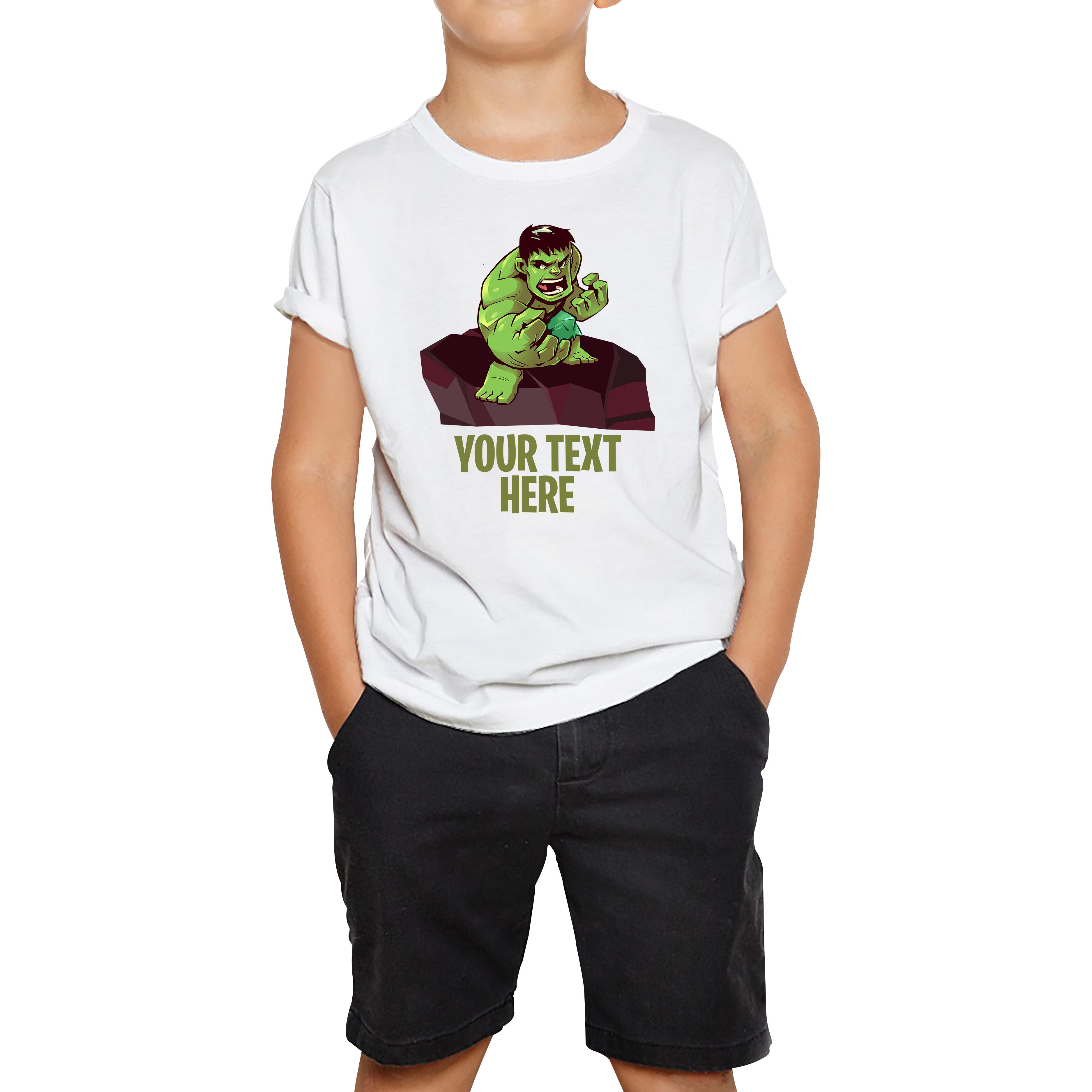 Personalised Hulk Kids T Shirt 110