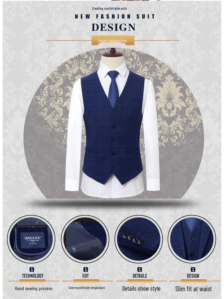 Men's Plus-Size Casual Business Suit - Autumn/Winter Korean Style