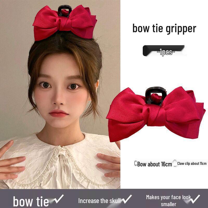 Ostrich Feather Claw Clip: Elegant Updo Accessory for Volume & Style