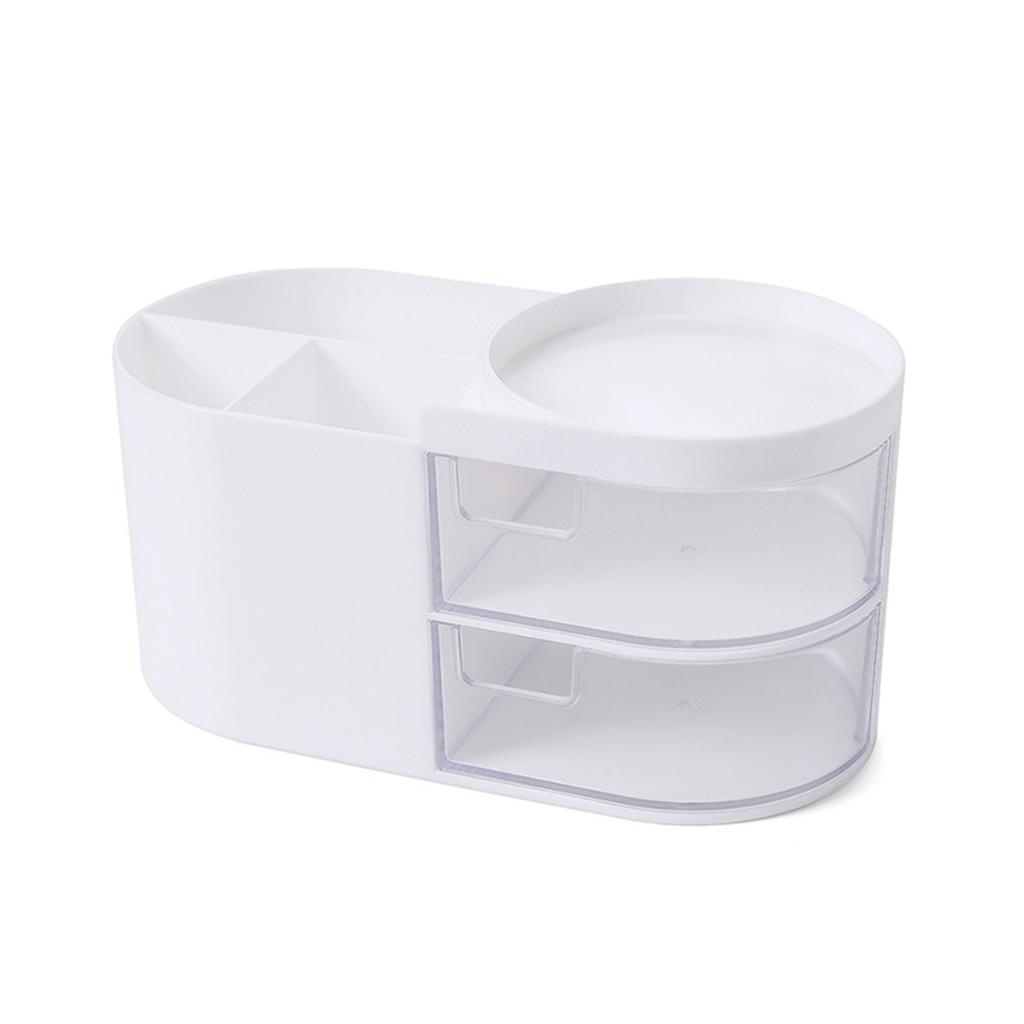 Desk Pen Holder with Drawers Desktop Organizer Multifunctional Storage Box for Stationery Cosmetics Sundries
