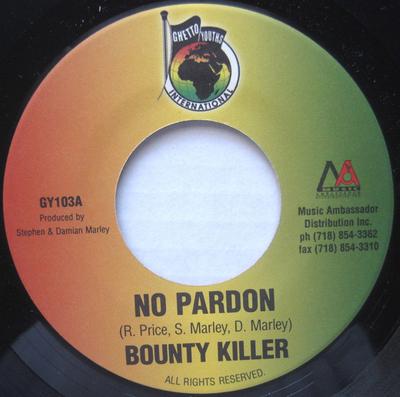 7inch Record BOUNTY KILLER / DADDIGON - No Pardon / Babylon A Gwaan So GY103 Ghetto Youths I 2002 US Reggae, Ska & Dub Used