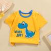 Children's Round Neck Pure Cotton Fun Short Sleeved Boys and Girls
